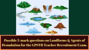 Landforms & Agents of Denudation